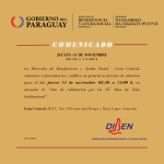 Horario de Atención Casa Central de la DIBEN – Jueves 14 de Noviembre 2024