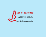 Ley 5189/14: Accede a información pública abril 2025
