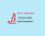 Ley 5189/14: Accede a información pública julio 2025