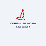 HORARIO DE ATENCIÓN: Viernes 21 de agosto hasta las 12 h